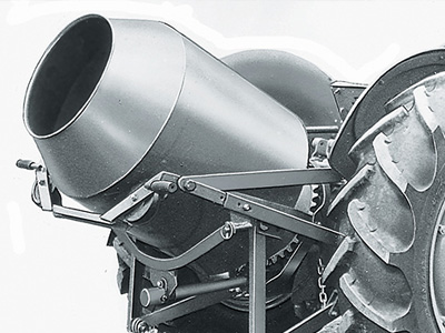Tipmix cement mixer